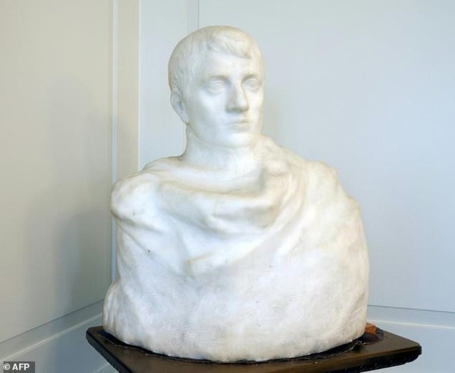 The Napoleon bust, by Rodin, was discovered in 2014 in New Jersey by a 22-year-old art history student.AFP.