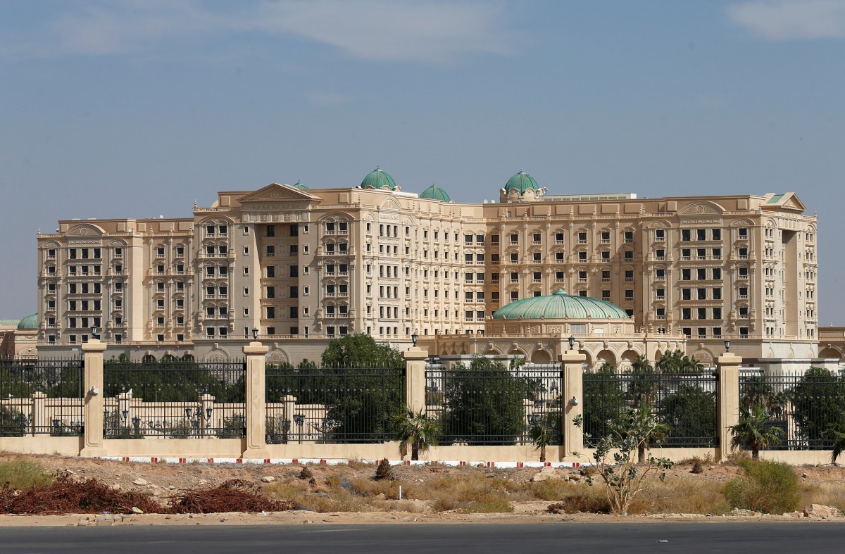 A view shows the Ritz-Carlton hotel in the diplomatic quarter of Riyadh, Saudi Arabia, November 5, 2017. Reuters/Faisal Al Nasser

