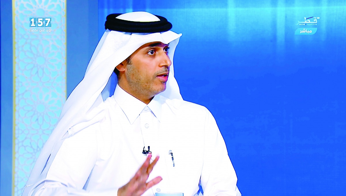 Dr. Khalid Mubarak Al Shafi, Editor-in-Chief of The Peninsula, speaking at the Qatar TV talk show ‘The Truth’.