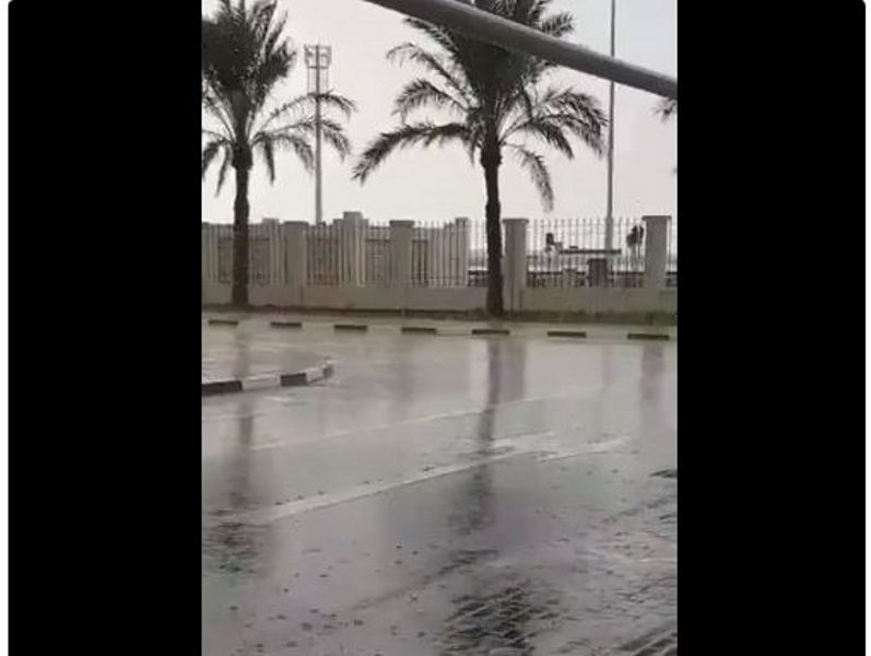 A screen shot form the video posted by @DDD_alajmi on twitter

