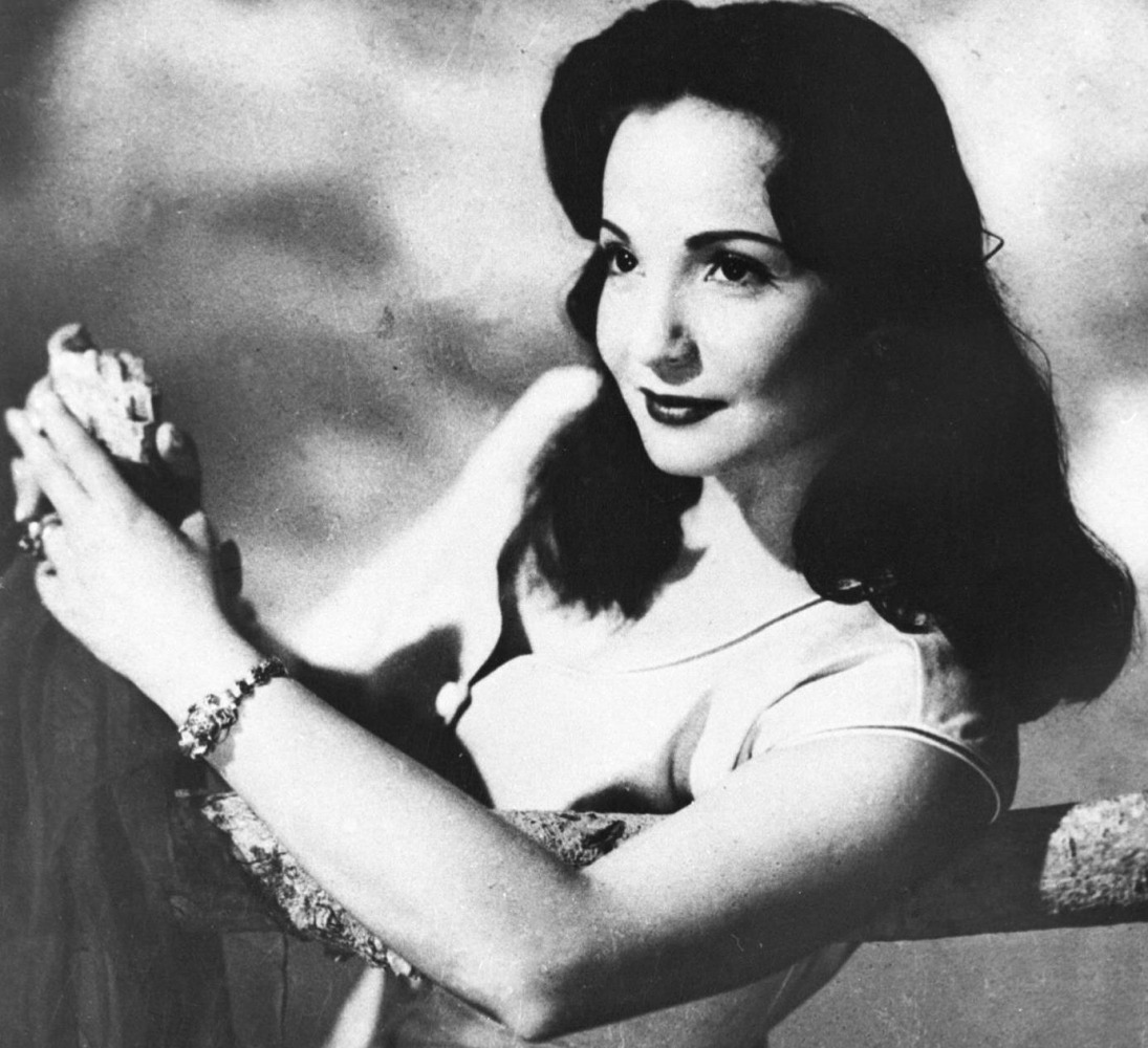 A file picture dating back to the early 1950s shows Egypt's popular singer and actress Shadia. AFP / STRINGER