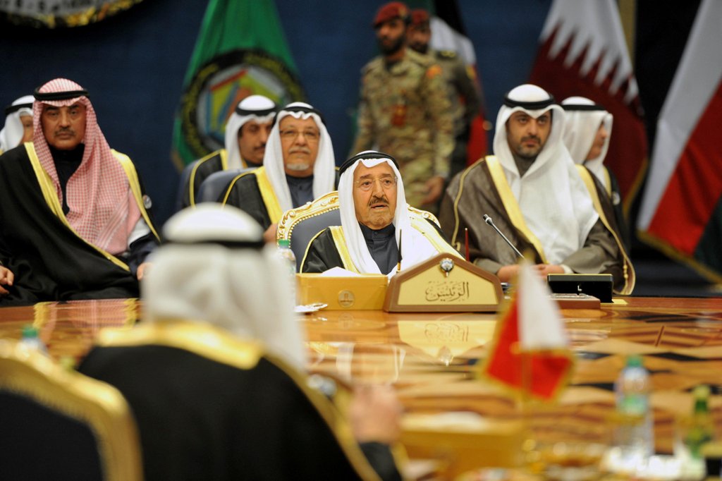 Emir of Kuwait Sabah Al-Ahmad Al-Jaber Al-Sabah presides over the annual summit of Gulf Cooperation Council (GCC), in Kuwait City, Kuwait, December 5, 2017. REUTERS/Assad Hani 