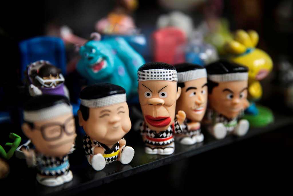 A file photo of a series of capsule toys at a store in Tokyo's Akihabara district November 14, 2017. / AFP / Behrouz MEHRI 