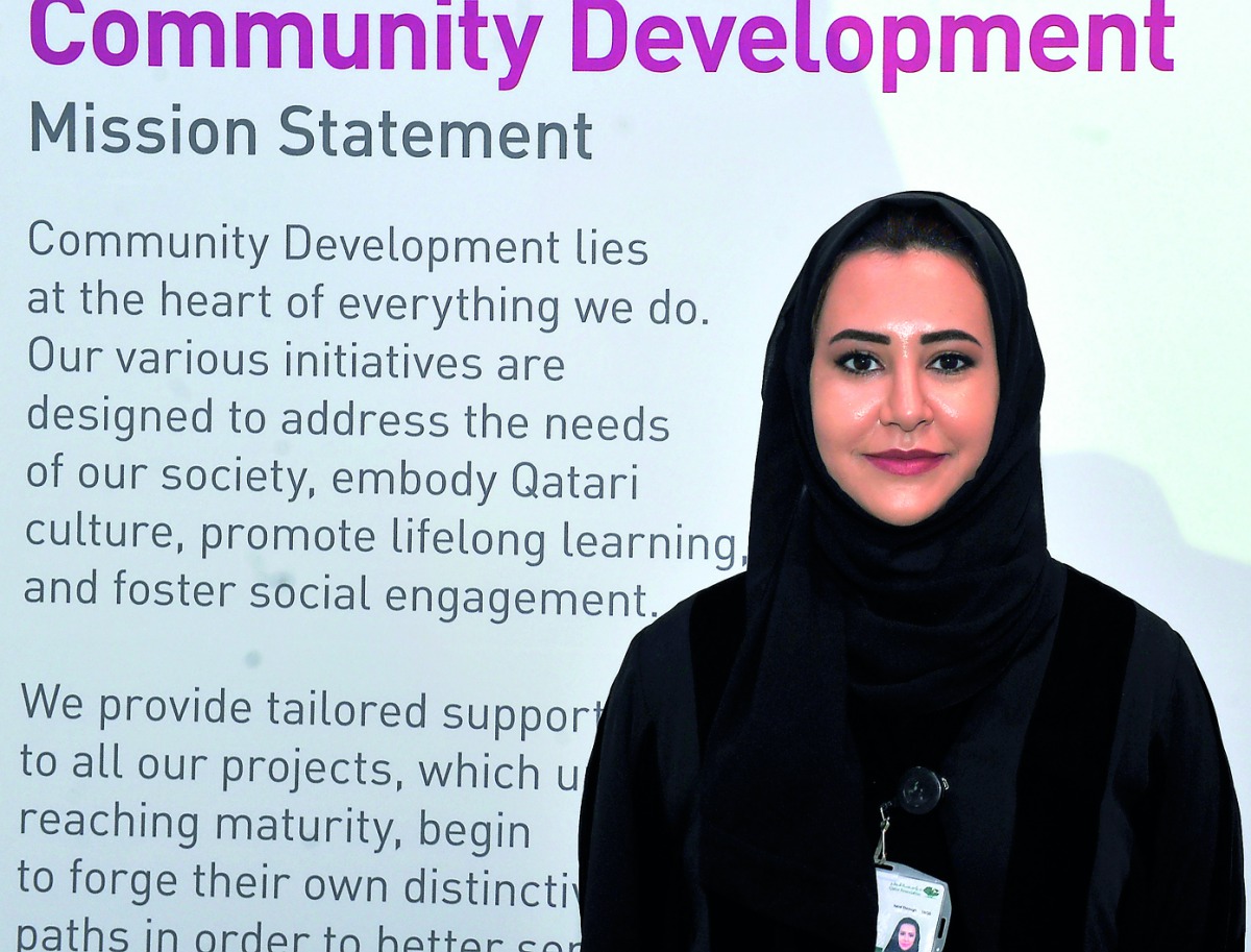 Noor Al Maadeed, Head of Community Engagement, Community Development, QF. Pic: Kammutty V P / The Peninsula