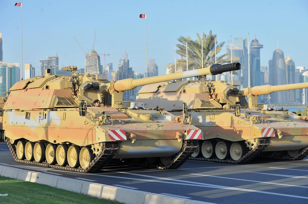 Image from the rehearsal parade that took place on Friday at Corniche. Baher Amin / The Peninsula  