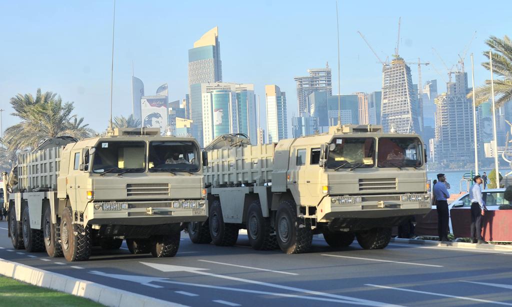 Qatar National Day Parade practice which took place at Doha Corniche on Friday. Baher Amin © The Peninsula