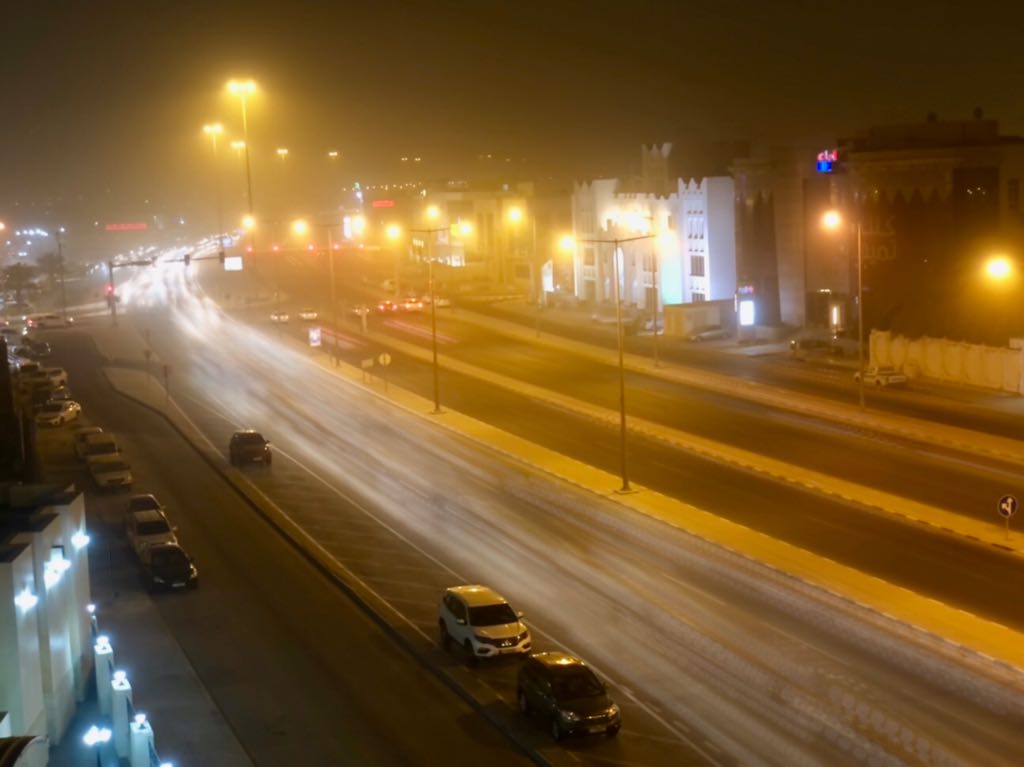 Dust on D-Ring road. Photo: Qassim Rehmatullah