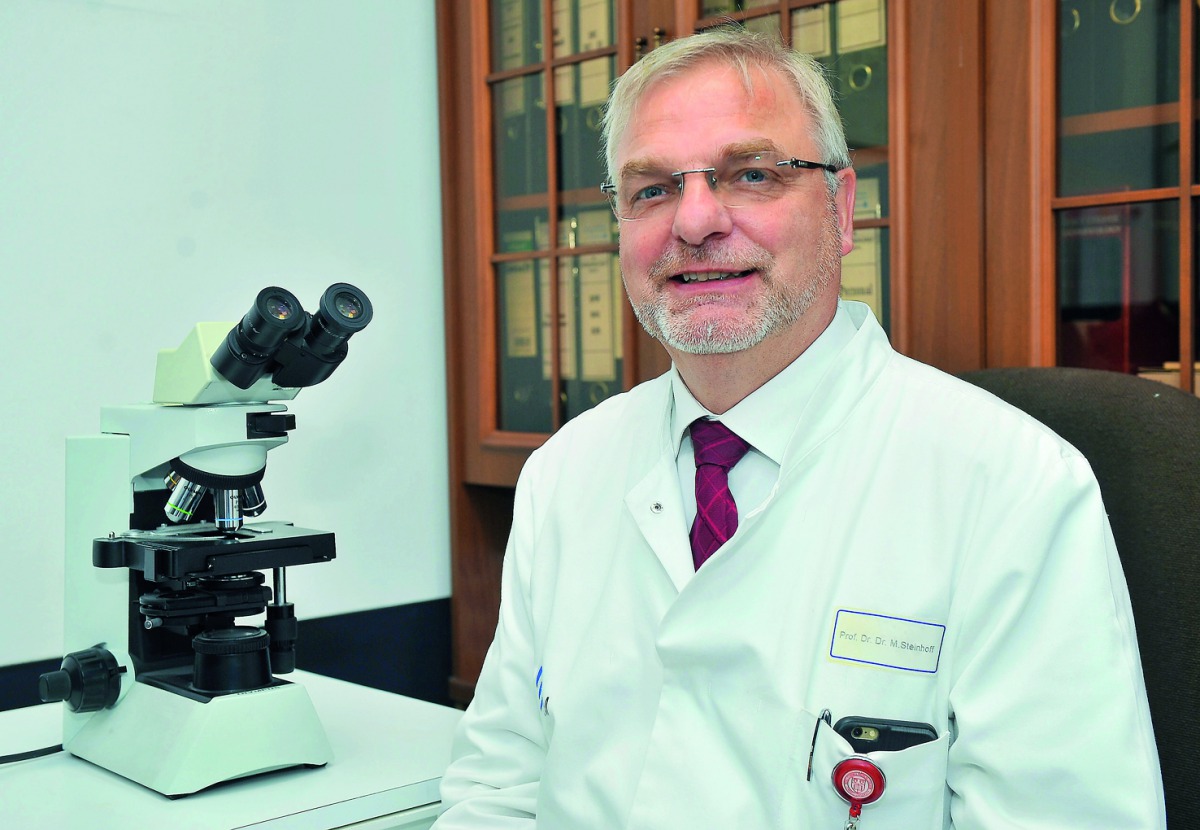 Prof Dr Martin Steinhoff, Chairman of the Department of Dermatology and Venereology at HMC. PIC: Baher Amin / The Peninsula