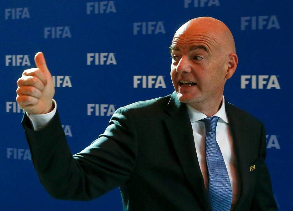 (FILE PHOTO) FIFA President Gianni Infantino. Reuters