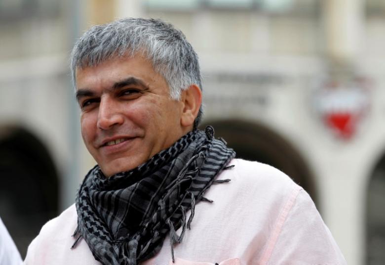 File photo of Bahraini rights activist Nabeel Rajab