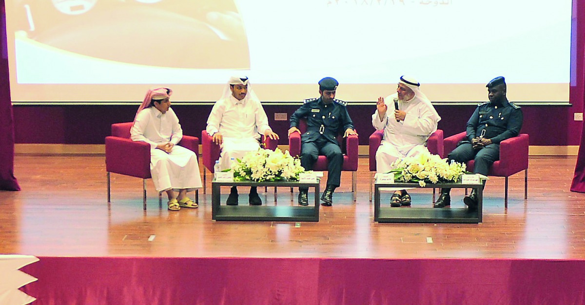 The workshop conducted by the Taffic Department in Doha recently.