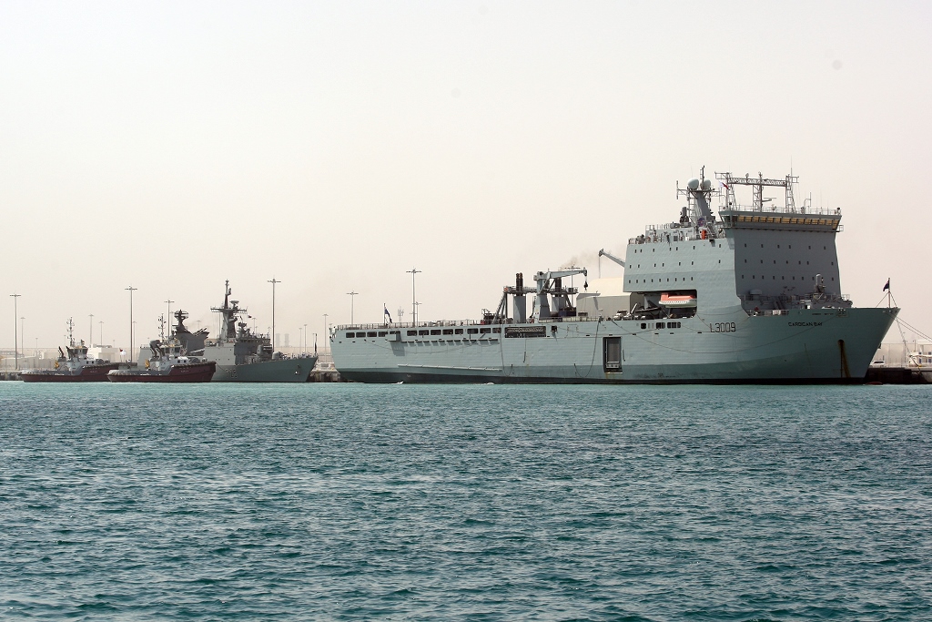 File photo of naval ships that have arrived on Hamad Port as part of DIMDEX 2018. 