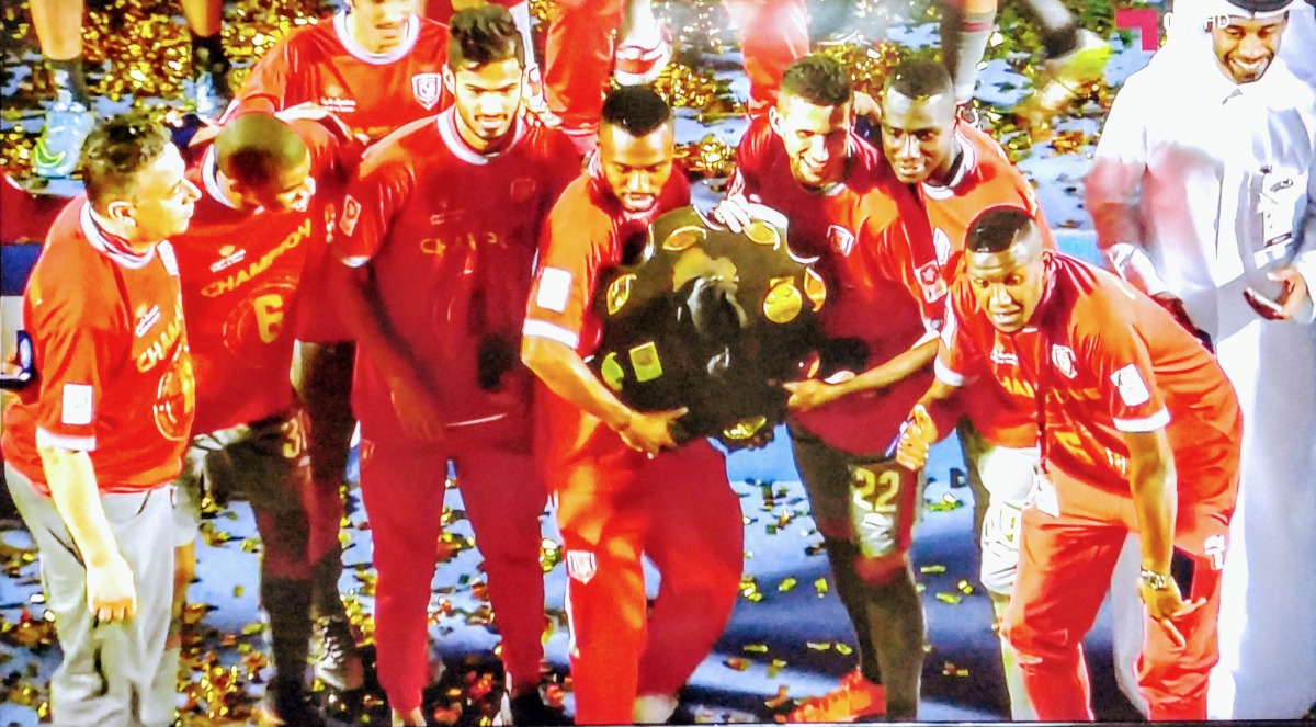 Al Duhail crowned QNB Stars League champions. Well played, Al Duhail. Well done, coach Djamel Belmadi. 