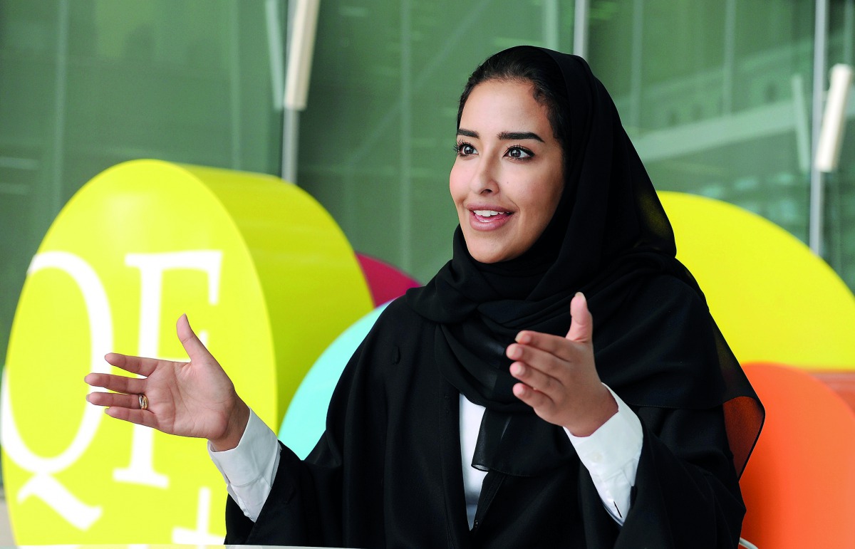 Machaille Al-Naimi, President of Community Development, QF. 
