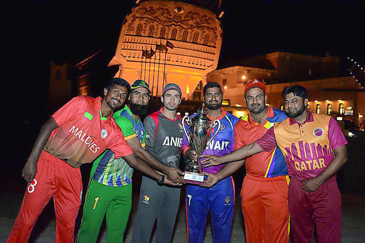 Qatar captain Inam-ul-Haq (right) led the team from the front against Kuwait.  