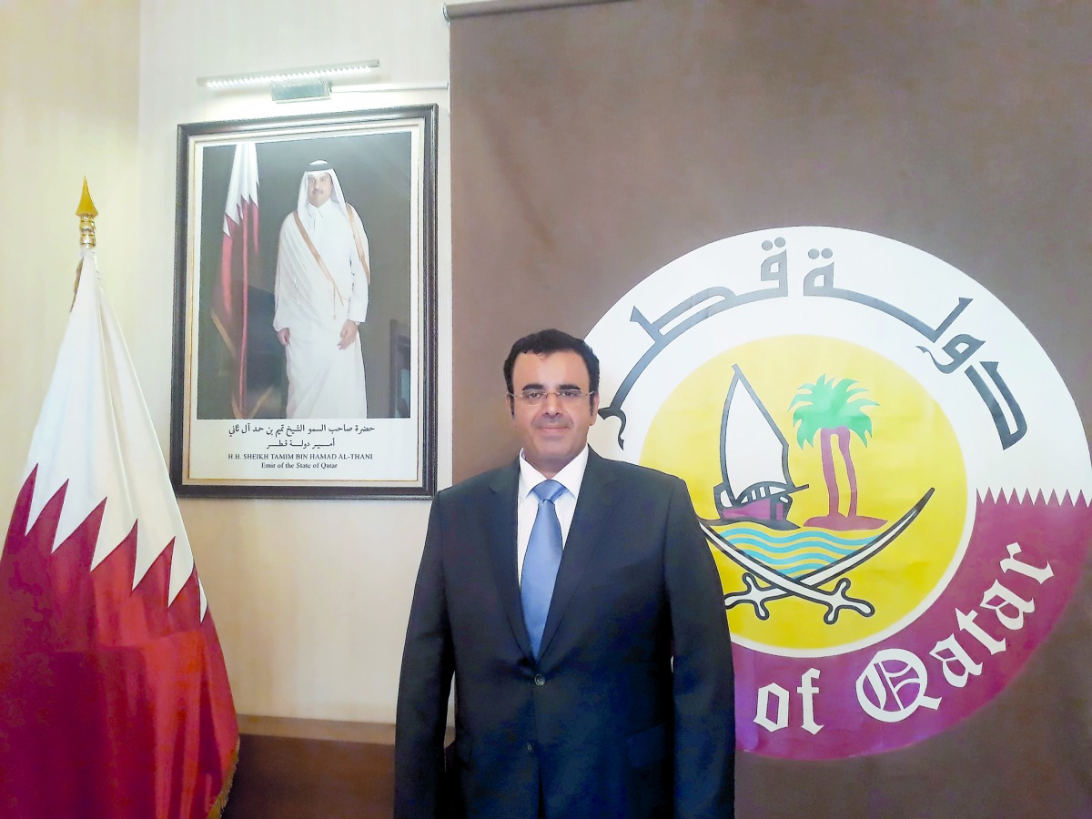 Ambassador of Qatar to Georgia, H E Mubarak bin Nasser Al Khalifa.