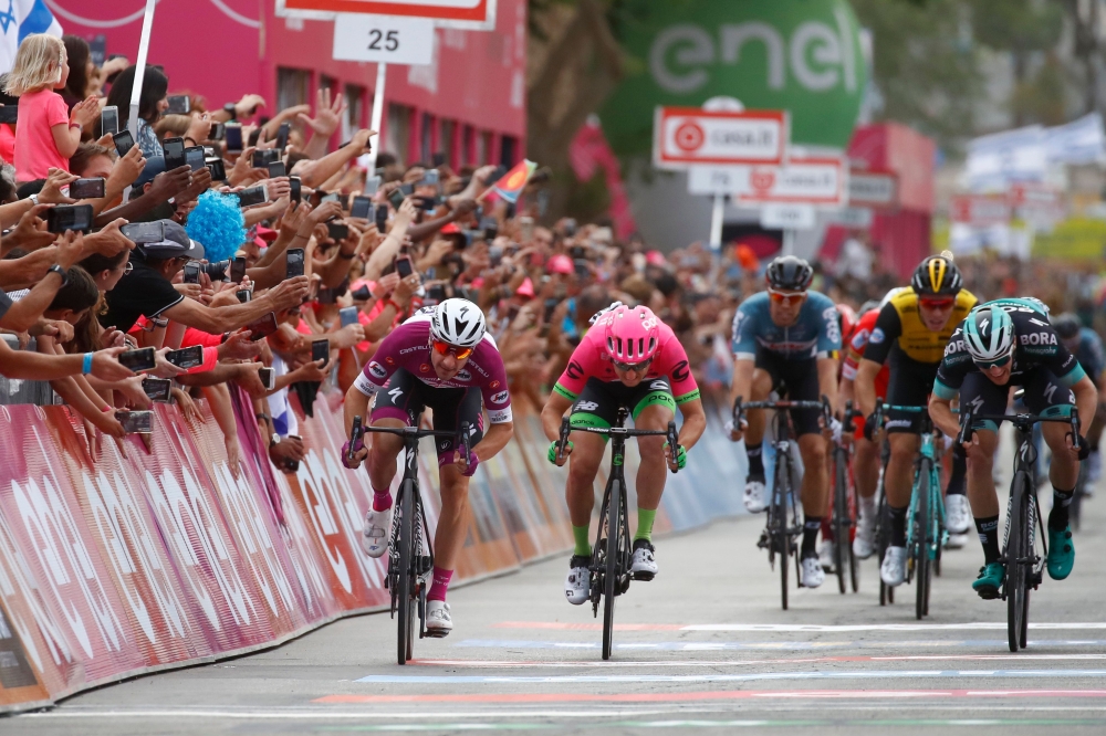 Giro d'Italia, Tour of Italy, on May 6, 2018, 229 kilometers between Beer-Sheva and Eilat. AFP / Luk Benies
