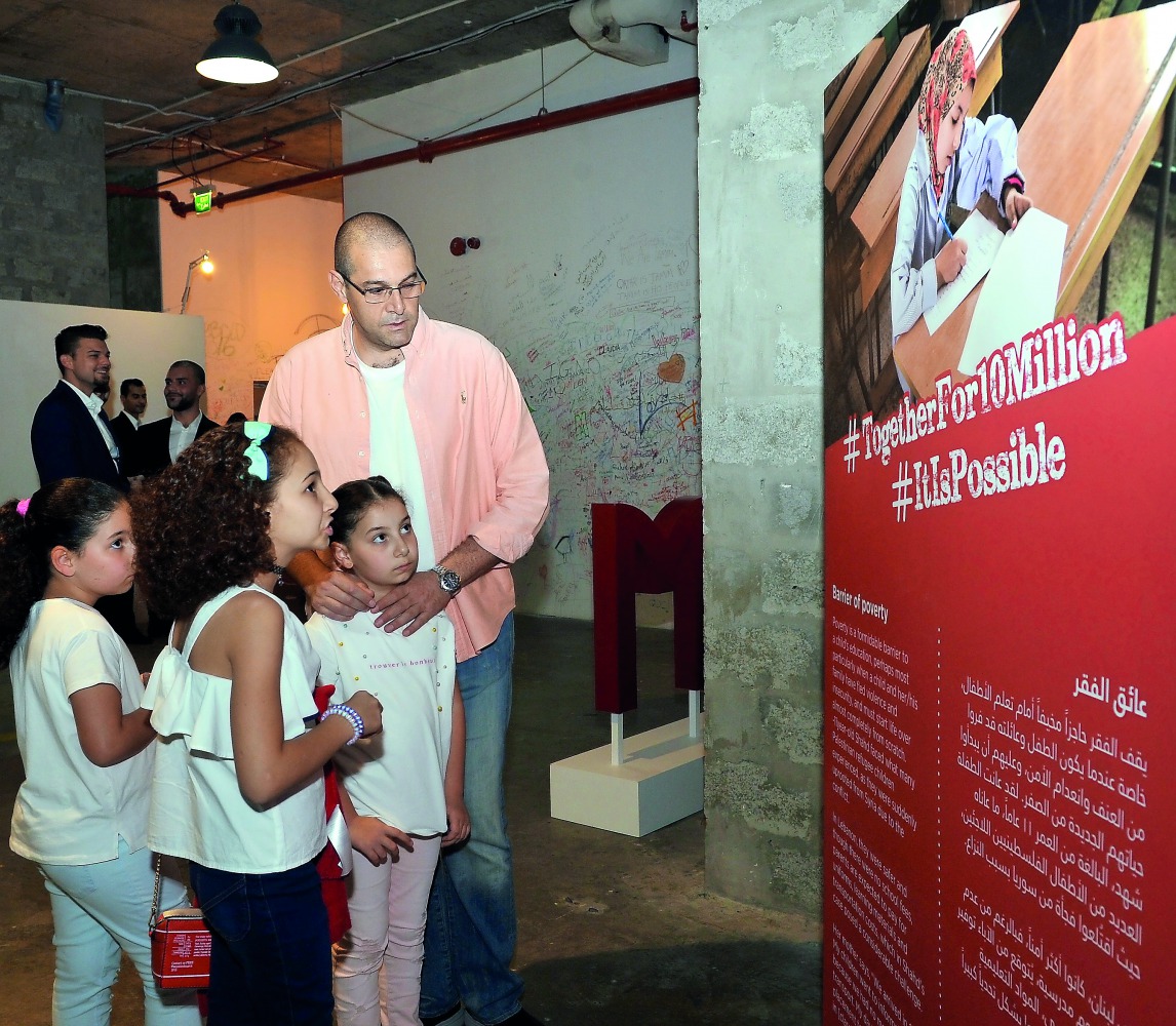 Education Above All (EAA) Foundation held a reception at the opening of its ‘Reaching 10 Million Out of School Children’ exhibition at the W Hotel Doha. Pic Salim Matramkot/the peninsula