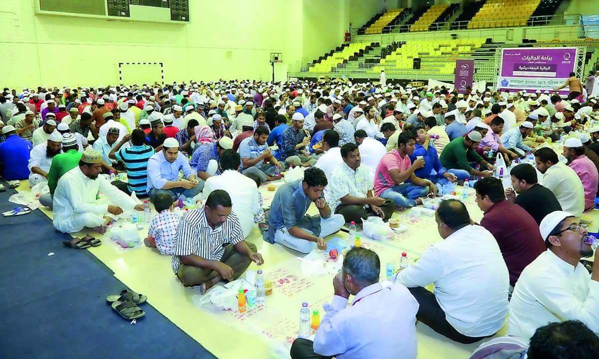 A Bangladeshi community Iftar event.