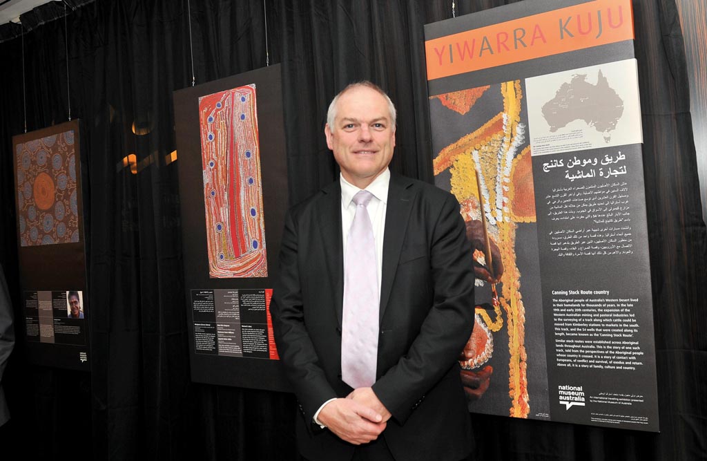 Axel Wabenhorst during the reception to celebrate the opening of ‘Yiwarra Kuju: The Canning Stock Route’ Exhibition at City Centre Rotana on Monday. Pic:Baher Amin/The Peninsula