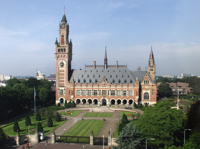 The Peace Palace in The Hague, Netherlands, which is the seat of the International Court of Justice (Wikimedia Commons)