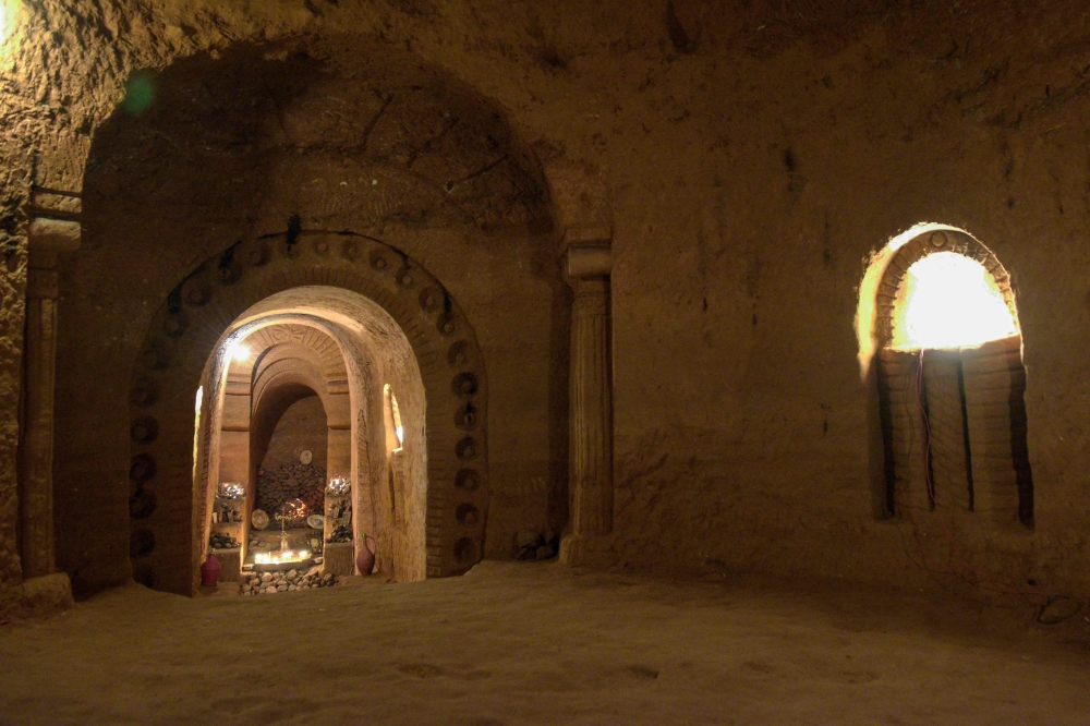 Pictures taken on June 27, 2018 shows a tunnel part of a network of subterranean caves and tunnels known as 