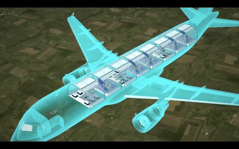 The plane interiors built in modular sections. For representation purpose only. (Reuters video screegrab)