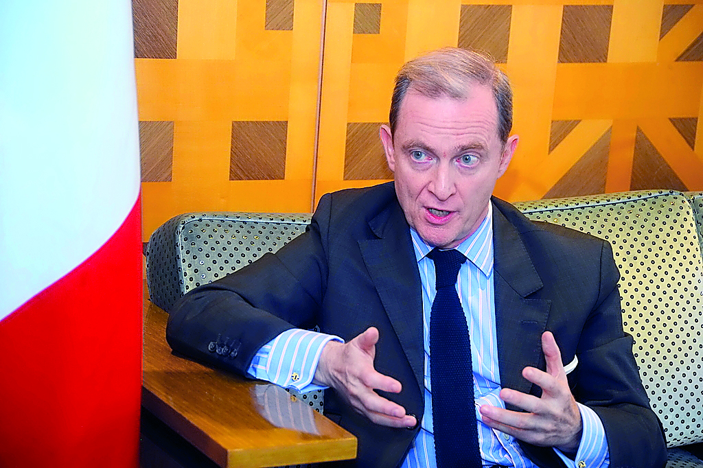 The Ambassador of France to Qatar, Franck Gellet.