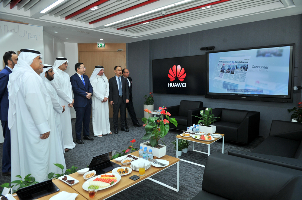 The opening ceremony of Huawei office in Qatar at Al Gassar Tower. Baher Amin © The Peninsula