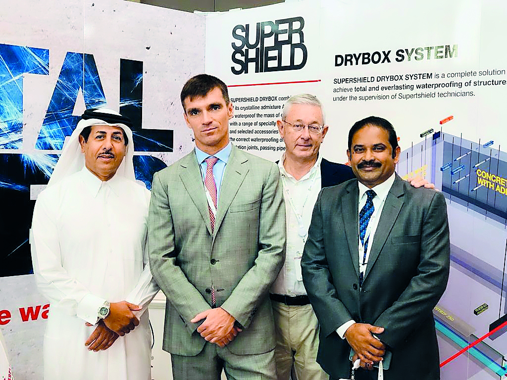 The officials at The Big5 Qatar Exhibition. Pic: Baher Amin / The Peninsula