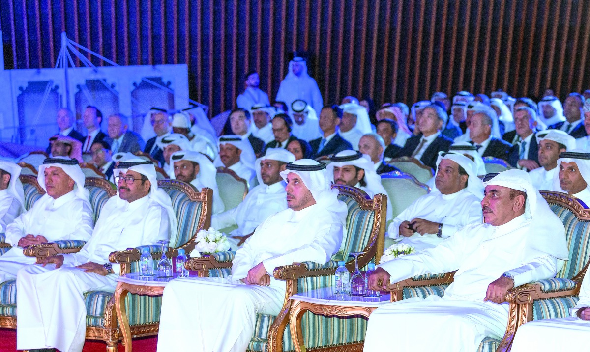 Prime Minister and Interior Minister H E Sheikh Abdullah bin Nasser bin Khalifa Al Thani at the inauguration of the new brand identity of Qatar Ports Management Company (Mwani Qatar), in a ceremony yesterday. The ceremony was attended by a number of Their