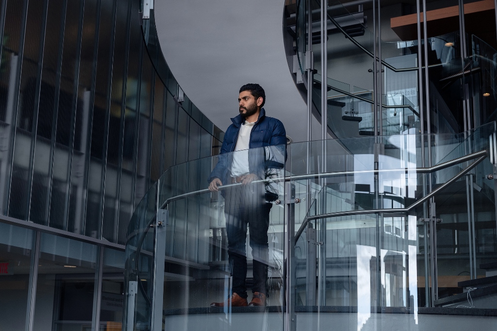 Omar Abdulaziz poses for a portrait on Oct. 17, 2018, in Montreal. Abdulaziz, 27, a Saudi opposition activist, is a close associate of missing Saudi journalist Jamal Khashoggi. Photo for The Washington Post by François Ollivier