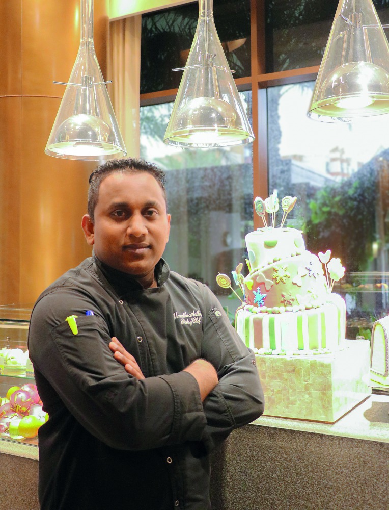 Vimantha Anthony, the new Executive Pastry Chef of The Westin Doha  Hotel and Spa.