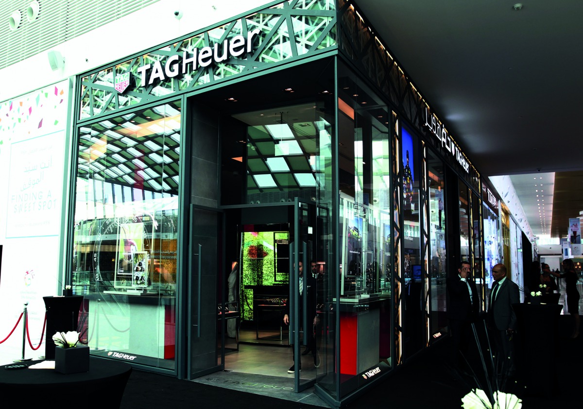 A view of the TAG Heuer’s first stand-alone boutique at Doha Festival City.
