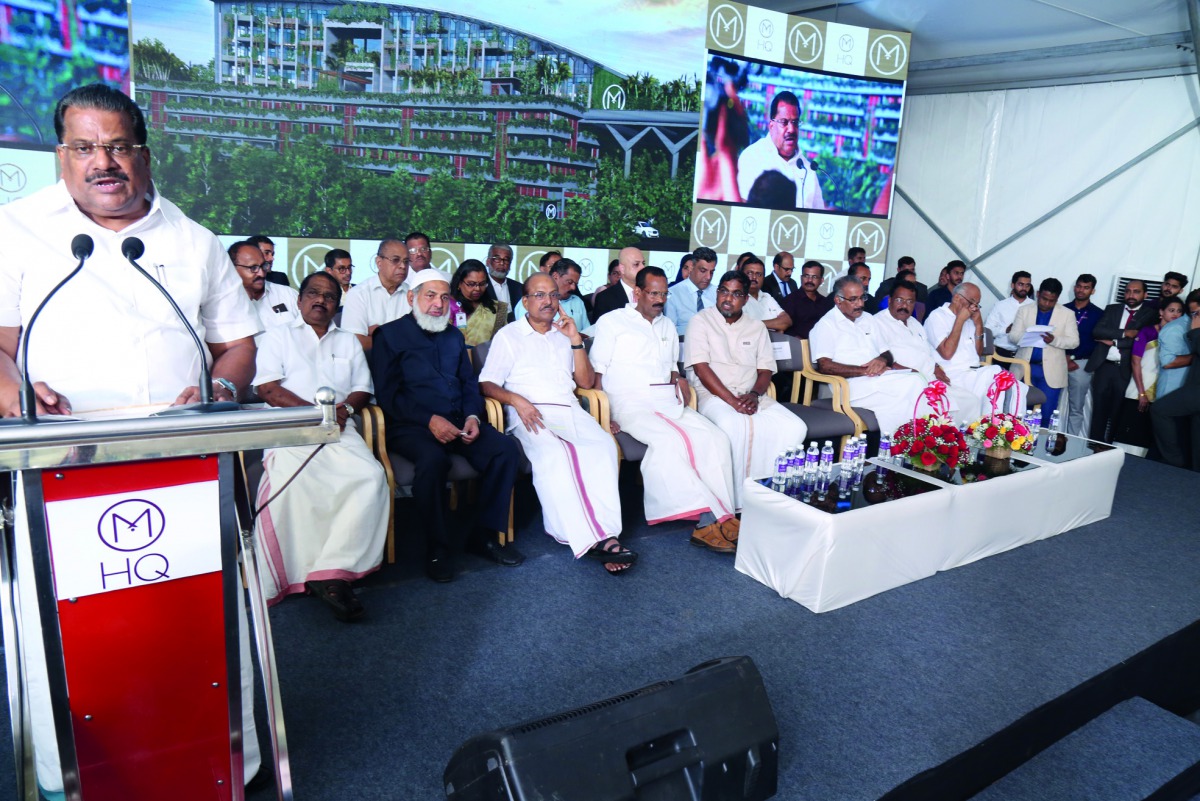 Officials and guests at the opening ceremony.