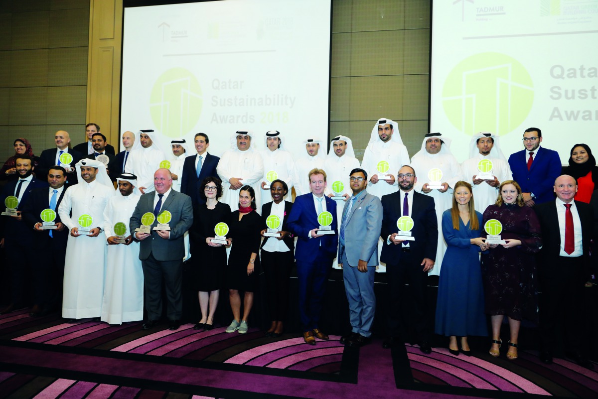 The officials of Marriott Marquis City Center Doha Hotel and QGBC pose for a group picture. 