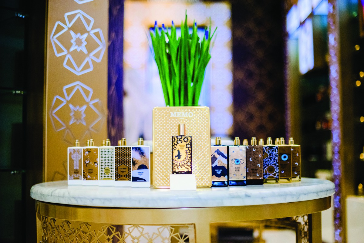 The Moroccan Leather perfumes by Memo Paris being launched at Secret Notes,  The Pearl, Qatar.