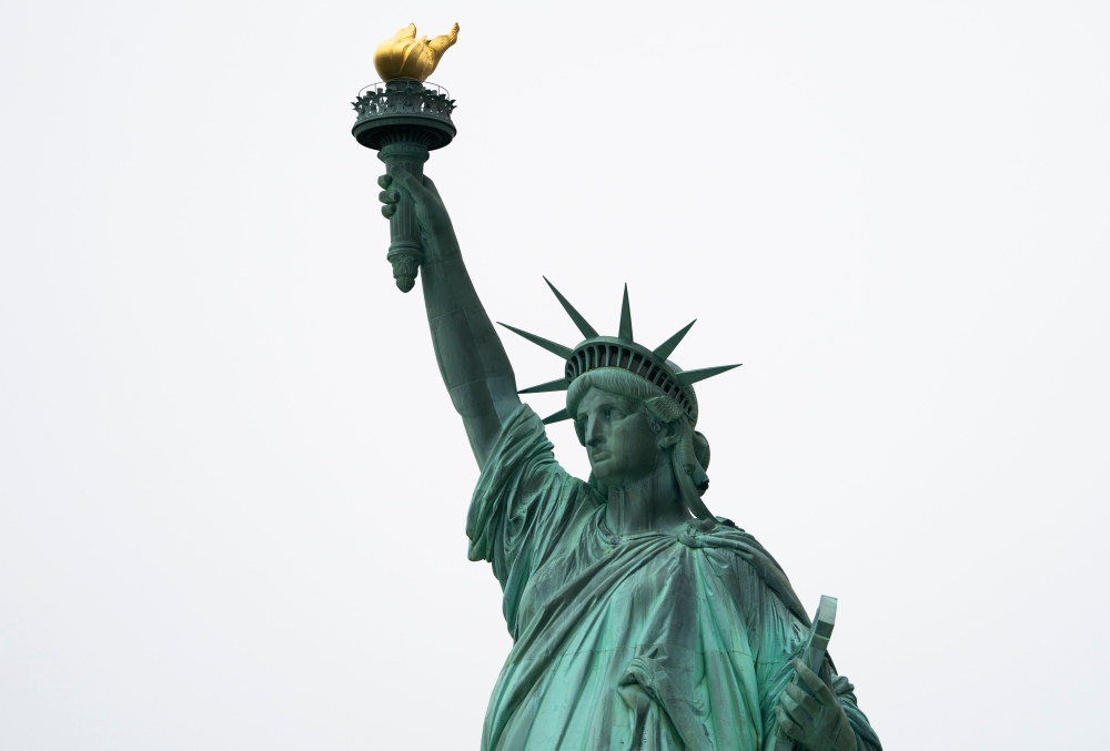 A view of the Statue of Liberty November 15, 2018 on Liberty Island, New York. AFP / Don Emmert
 