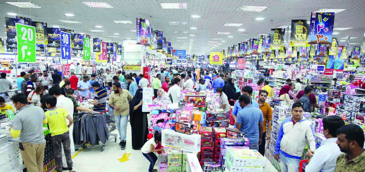 Customers shopping at Safari Hypermarket.