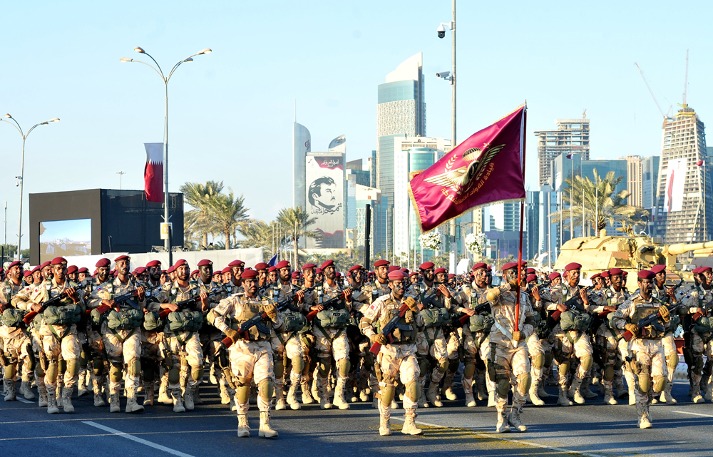 FILE PHOTO: Qatar National Day Celebration Parade held at Doha Corniche. 18 December, 2017. Kammutty VP  © 2018 The Peninsula