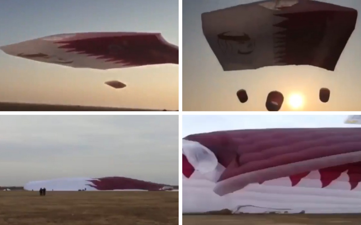 The kite was tested in Beijing, China. Video still