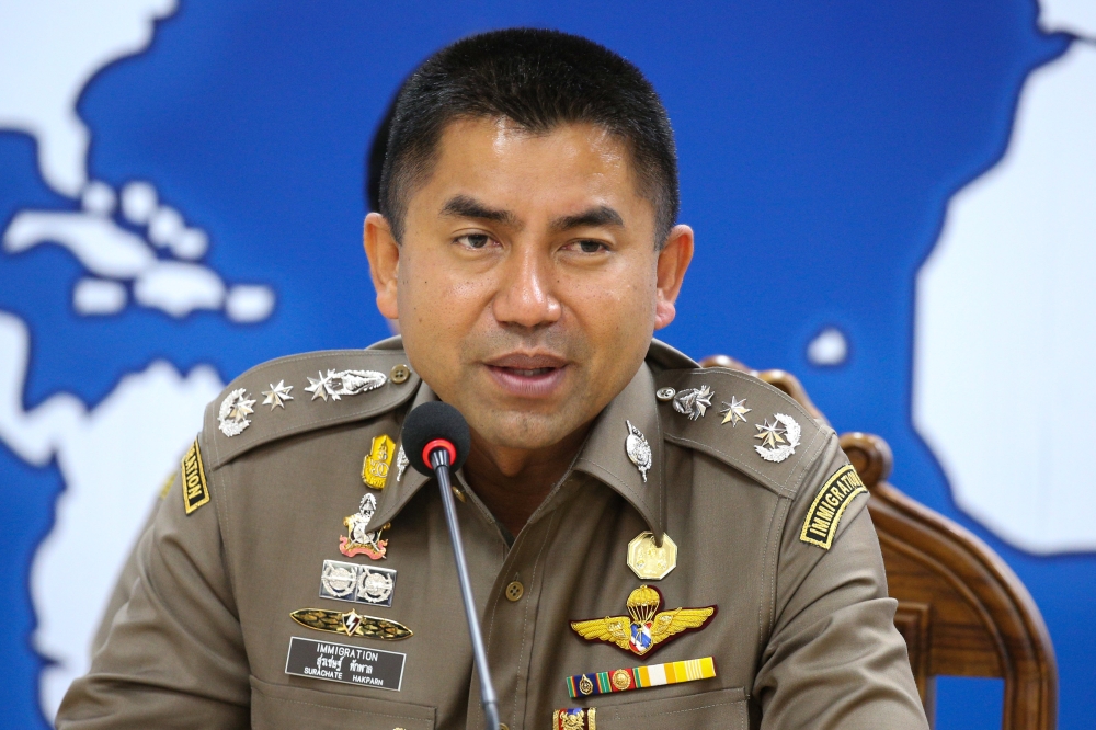 Immigration chief Lt-General Surachate Hakparn speaks during a news conference about 18-year-old Saudi woman Rahaf Mohammed al-Qunun, who fled to Thailand saying she feared her family would kill her, at the Immigration Head office in Bangkok, Thailand, Ja