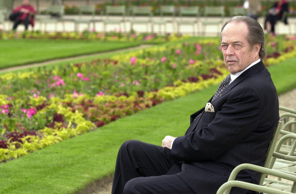  In this file photo taken on June 10, 2002, Prince Henri d'Orleans, Count of Paris, poses in the Senate Gardens in Paris prior to giving a speech at the Senate.  AFP / Mehdi Fedouach 