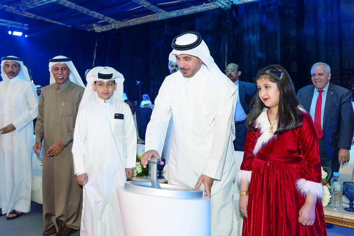 Prime Minister and Interior Minister H E Sheikh Abdullah bin Nasser bin Khalifa Al Thani inaugurating the 195km Al Majd Road. 

