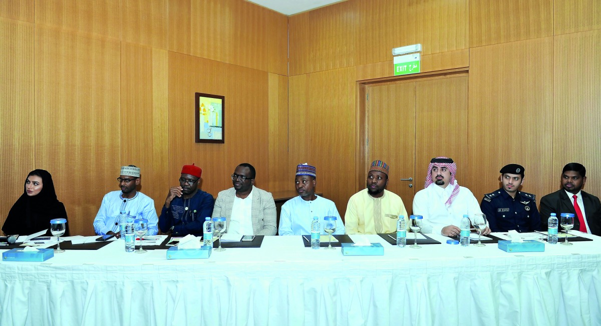 FROM LEFT: Laila Khalil Al Jefaira, Business Development Manager, Qatar Financial Centre; Muhammed Santuraki, Member Qatar Nigeria Business Council; Kenneth Grand, Chairman, Nigerians in Diaspora Orgnaisation (NIDO) Europe; Victor Ikoli, President, NIDO Q