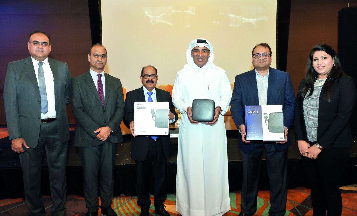 Sajed Jassim Mohammed Sulaiman (third right), Vice-Chairman and Managing Director, Video Home and Electronics Centre (Video Home); C V Rappai (third left), Director and CEO, Video Home and Electronics Centre; T R Ganesh (second right), General Manager, Bl