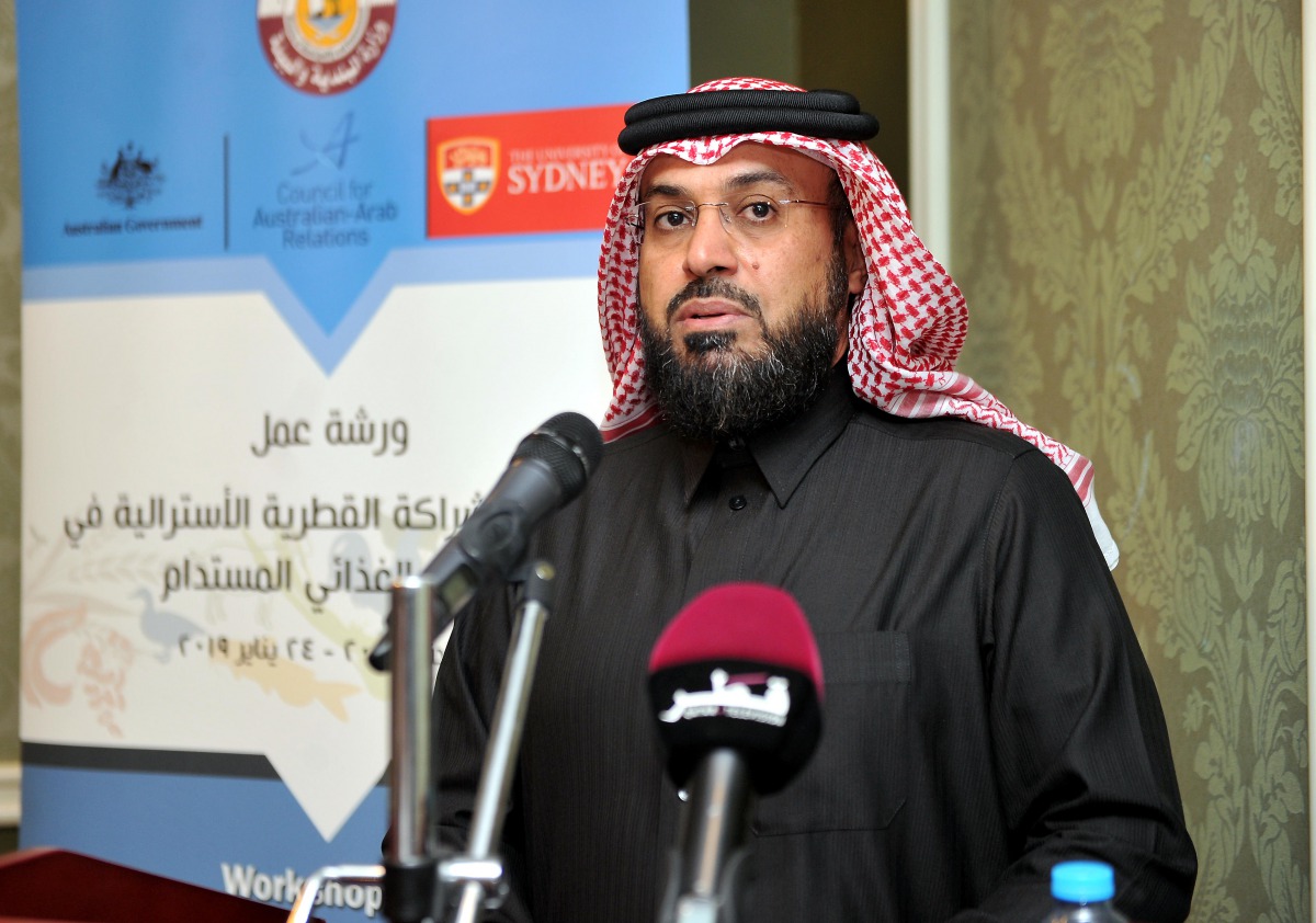 Masoud Jarullah Al Marri, Executive Secretary of the Committee for Monitoring the Implementation of Food Security Policies in the Pubic and Private Sector of Qatar.  Pic: Abdul Basit/The Peninsula
