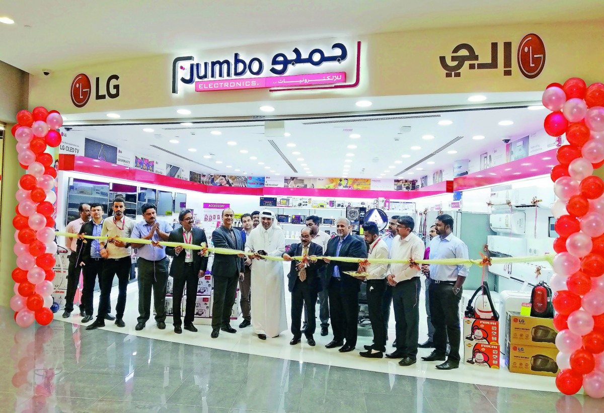 The opening of the new showroom of Jumbo Electronics in Palms Mall on Muiather Street in Al Rayyan. 