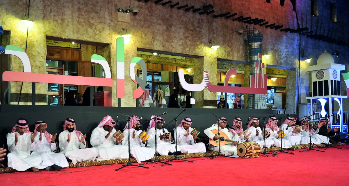 Kuwaiti cultural show at Souq Waqif.