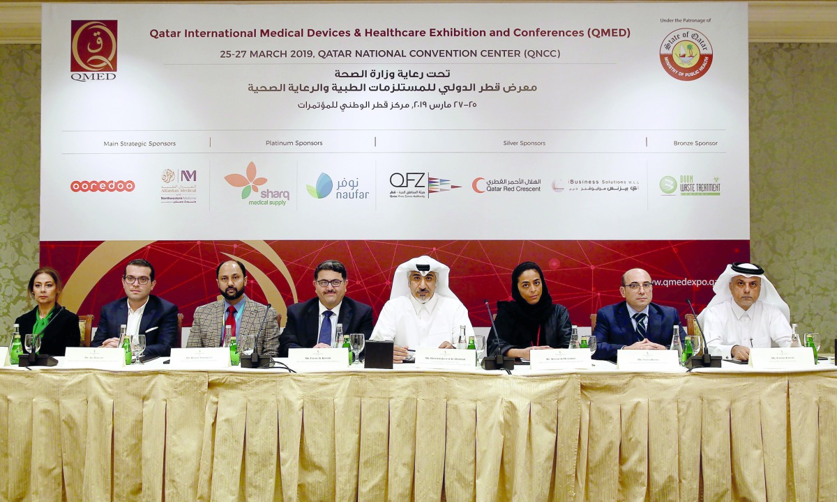 From left: Souhaila Abdulrhim, QMED Manager; Ali Naddaf, Business Development Manager, Boom Waste Treatment; Dr Rehan Siddiquee, Director of Psychiatry at Naufar Hospital; Fayad Al Khatib, Chief Development Officer, Al Fardan Group; Hammad Jassem Al Hamma